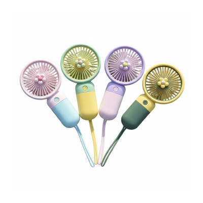 Picture of Handheld Portable Desktop Table Usb Rechargeable Sports Pocket Mini Fan with Lanyard-1 pcs