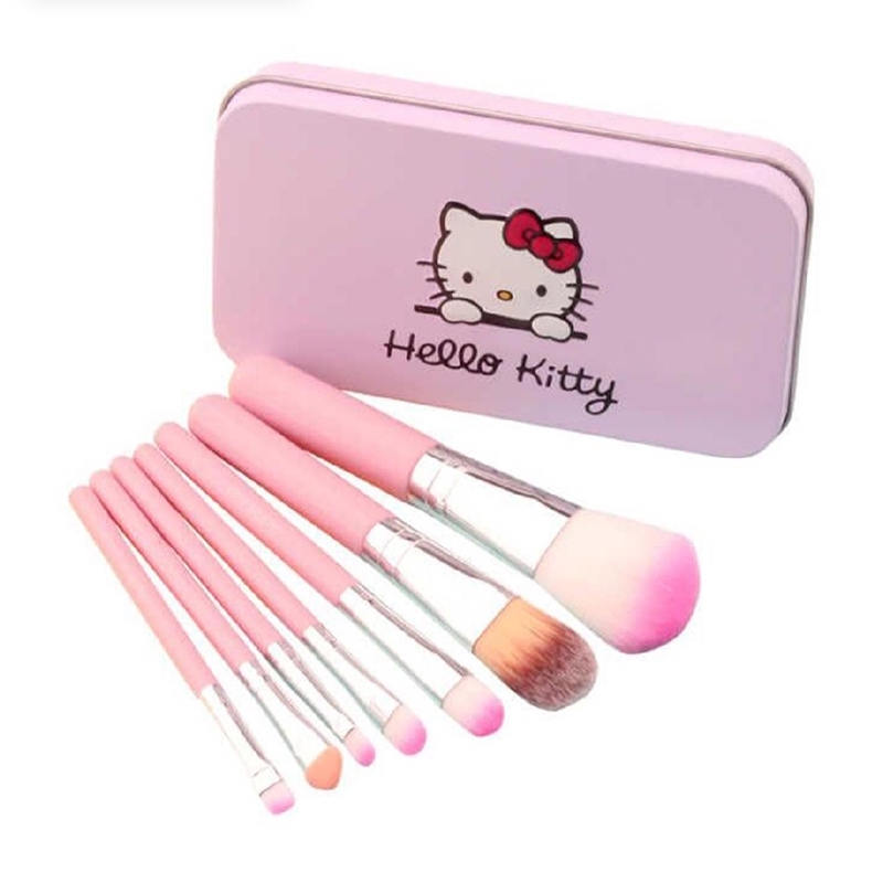 Picture of Hello Kitty 7 PCs Mini Makeup Brush Set - Makeup Brush Set