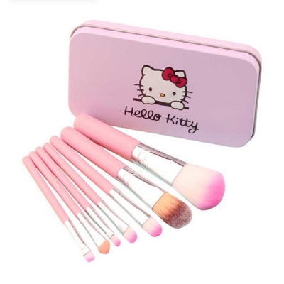 Picture of Hello Kitty 7 PCs Mini Makeup Brush Set - Makeup Brush Set