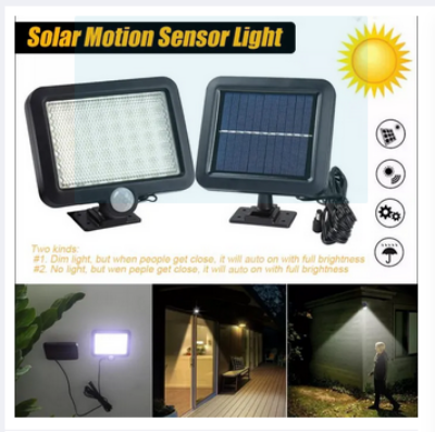 Picture of Motion Sensor  56 LED Solar Powered PIR Solar Light - Waterproof Outdoor - Garden Security Wall Lamp Light