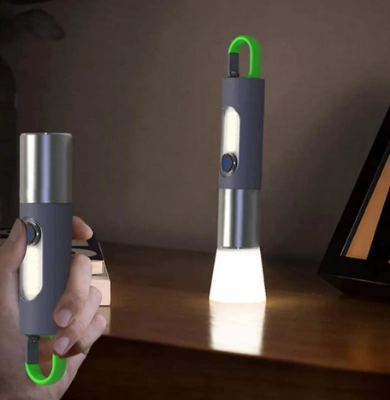 Picture of LED Mini Flashlight - Torchlight + multifunctional Torchlight USB Charging System Rechargeable Flashlight Powerful Camping, Usb Long Duration Flash Lamp Super High Power Brightness LED Portable Flash Lamp - torch light