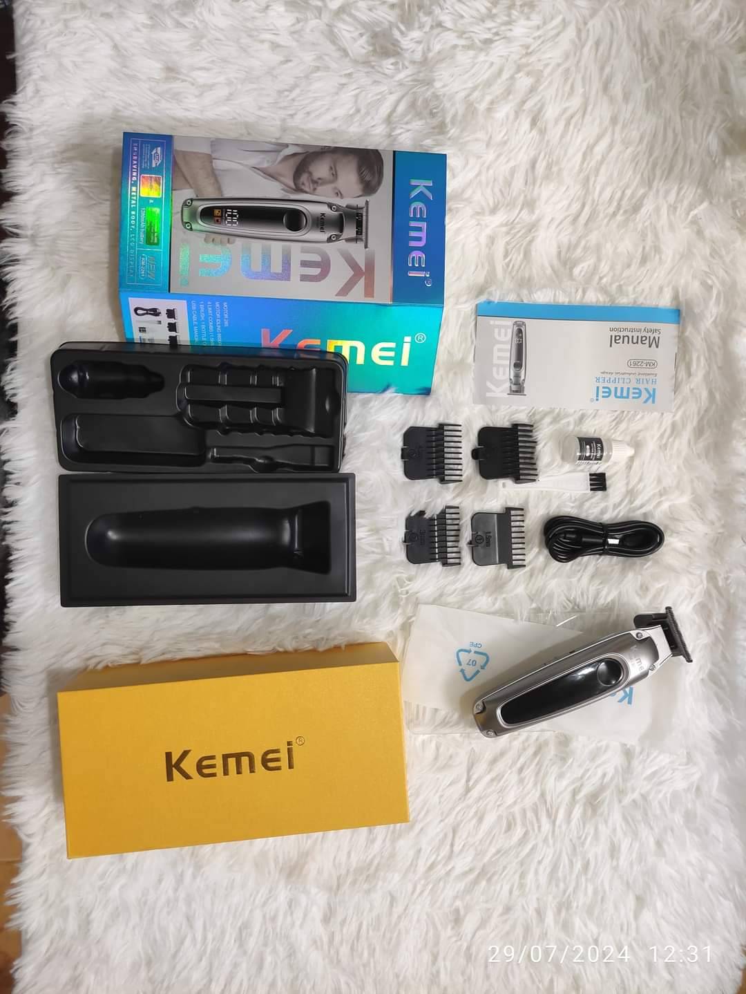 Picture of Kemei KM 2261, Electric Hair Clipper USB Rechargeable Cordless Beard Trimmer