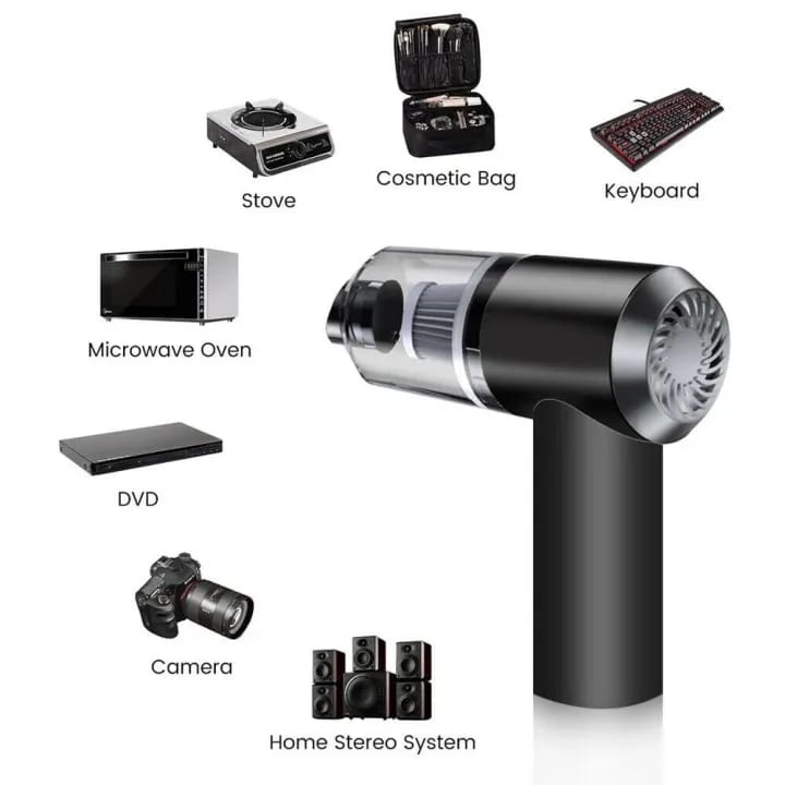 Picture of Wireless Vacuum Cleaner Mini Portable Rechargeable 2 in 1 Cordless Vacuum Blower for Desktop Car Home