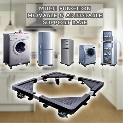 Picture of Multifunctional Moveable Special Base Adjustable Stand For Washing Machine Fridge Cabinet