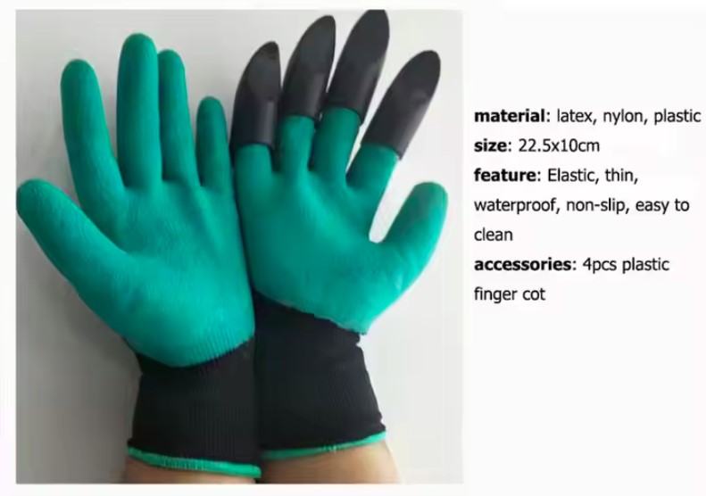Picture of Gardening Gloves, Safe Garden Glove With Right Hand Sharp ABS Tips Water Proof Washable for Pruning and Planting