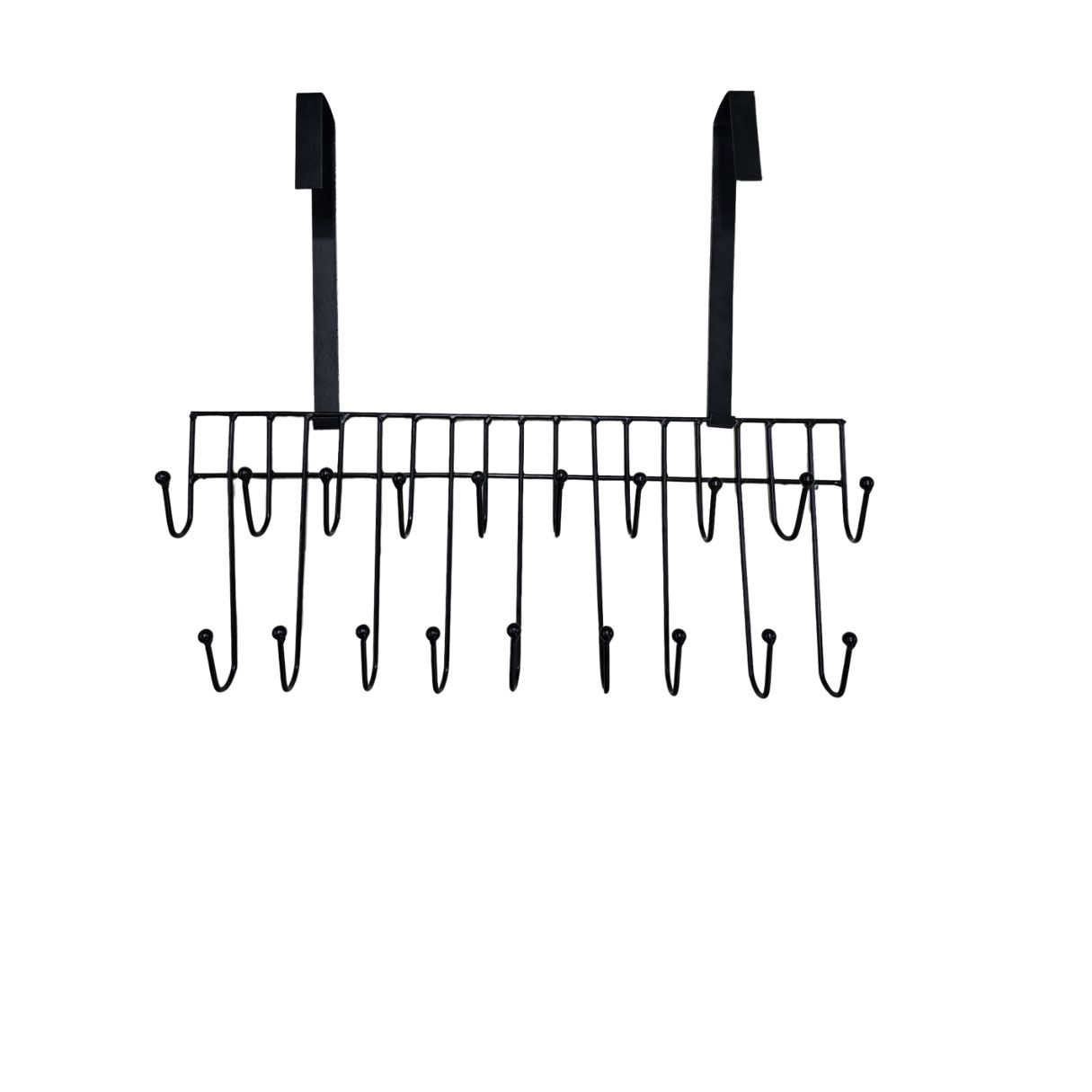Picture of Over The Door Hanger 19 Hook Steel Hanger For Hanging Clothes Coat Kitchen Items