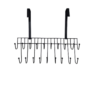 Picture of Over The Door Hanger 19 Hook Steel Hanger For Hanging Clothes Coat Kitchen Items