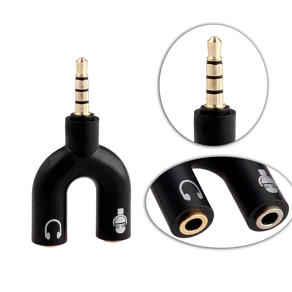 Picture of U Shape Converter 3.5mm Audio Splitter For Headphone and Microphone