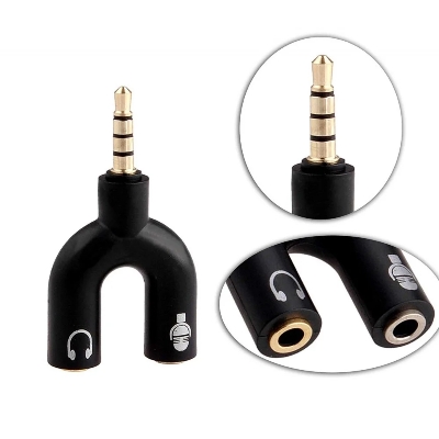 Picture of U Shape Converter 3.5mm Audio Splitter For Headphone and Microphone