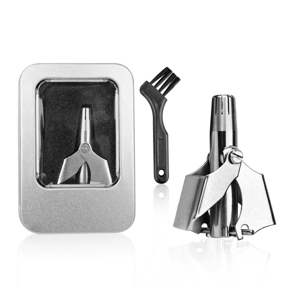 Picture of Nose Hair Trimmer Stainless Steel for Men Women Nose Manual Trimmer Mini Nose Trimmer