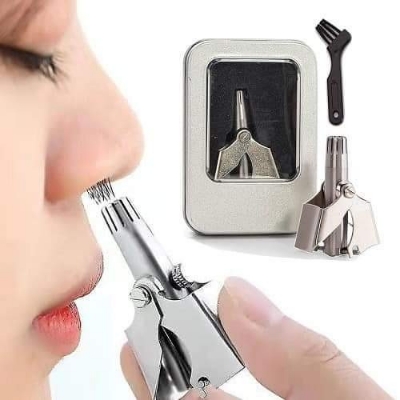 Picture of Nose Hair Trimmer Stainless Steel for Men Women Nose Manual Trimmer Mini Nose Trimmer