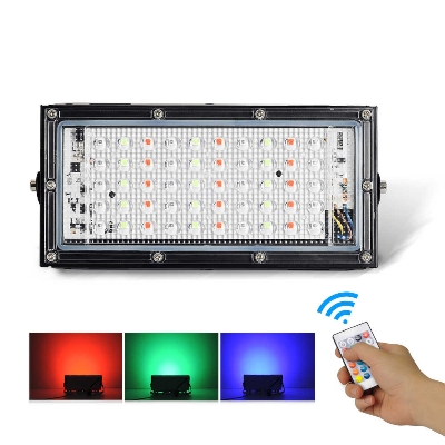 Picture of RGB Flood Light Remote Control 50W Outdoor Landscape Lighting Waterproof IP66 50 W light