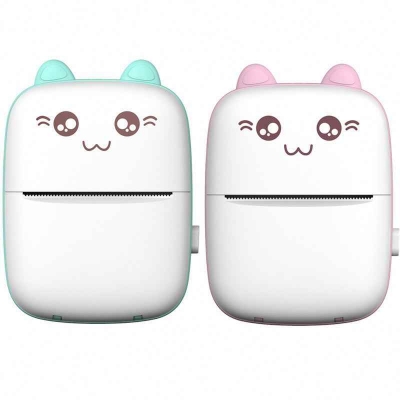 Picture of Thermal Printer Mini Wireless Bluetooth Photo Printer POS Pocket Mobile Printer Label Sticker Receipt Notes Printer