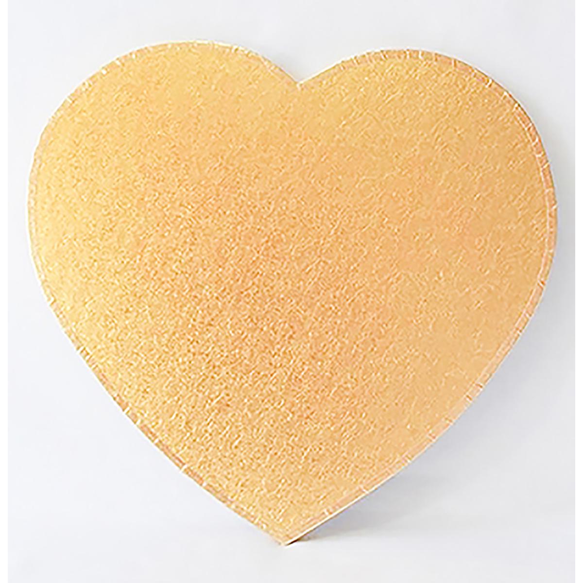 Picture of Cake Decoartion Love Shape/Heart Shape Cake Board 14 Inch - 5 Pieces Golden Color