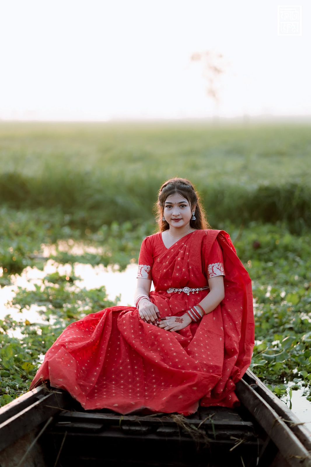 Picture of HalfSilk Tant Jamdani Saree