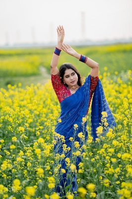 Picture of HalfSilk Jhum Saree