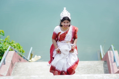 Picture of HalfSilk Madurai Saree