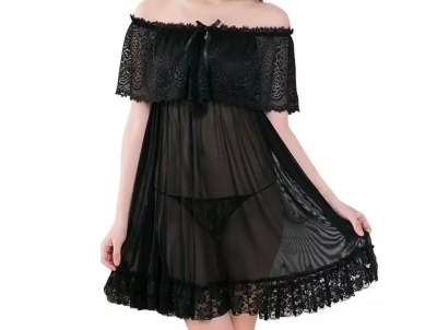 Picture of Women's sleeping nightgown black 91