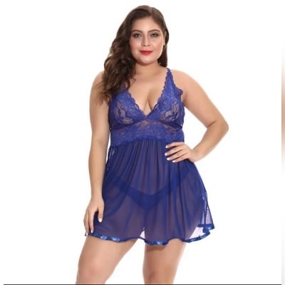 Picture of Sexy women and girls nightgown sleepwear night dress nightie babydoll chemise nightdress baby doll nighty sleep shirt ladies lingerie robe