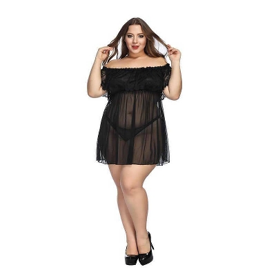Picture of Sexy women and girls nightgown sleepwear night dress nightie babydoll chemise nightdress baby doll nighty sleep shirt ladies lingerie robe