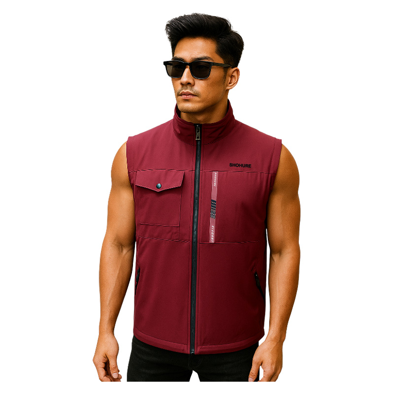 Picture of Shohure Double part air proof sleeveless jacket
