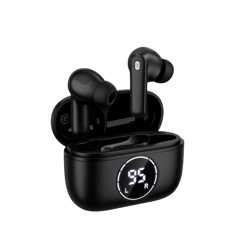 Picture of Hoco EQ22 Singer ANC+ENC True Wireless Earbuds | Bluetooth 5.4 | 13 mm Drivers | 7 H Playback (6 H ANC) | 400 mAh LED Display Case | Touch Controls | IPX5 Sweat‑Resistant | Type‑C Charging