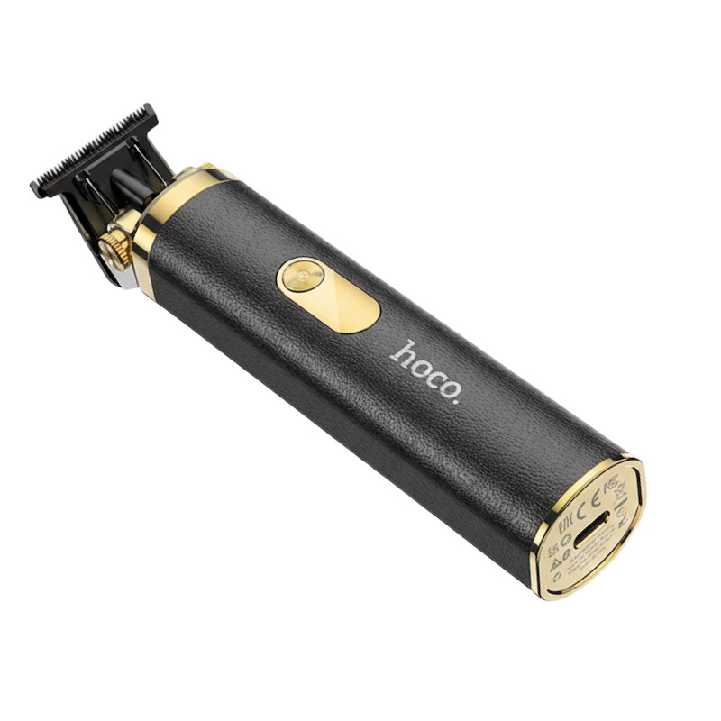 Picture of Hoco HP22 Retro Engraving Electric Hair Clipper | 7000 RPM Motor | 600 mAh Battery – 3 hr Runtime | 4 Comb Guards | Stainless Steel & Ceramic Blades | Adjustable 45° T‑Blade