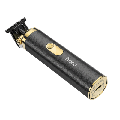 Picture of Hoco HP22 Retro Engraving Electric Hair Clipper | 7000 RPM Motor | 600 mAh Battery – 3 hr Runtime | 4 Comb Guards | Stainless Steel & Ceramic Blades | Adjustable 45° T‑Blade