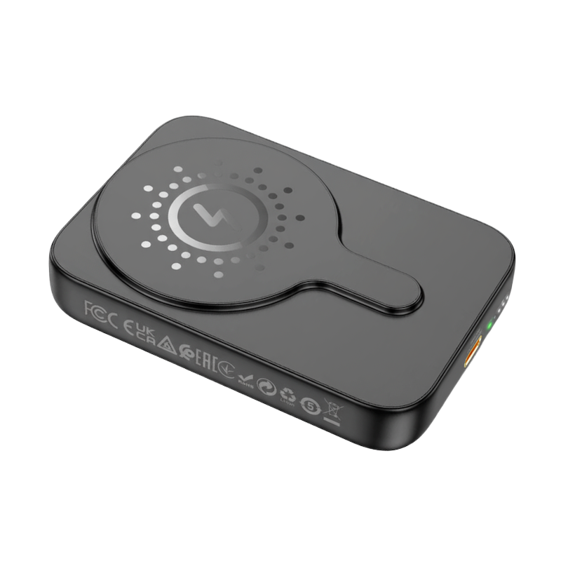 Picture of HOCO | J117A Esteem 10000mAh Magnetic Wireless Power Bank | PD 20W USB-C + 15W/10W/7.5W/5W Wireless (MagSafe 7.5W) | Type-C 18W Input | LED Power/Fast-Charge Indicator | For iPhone 12-15 & Android