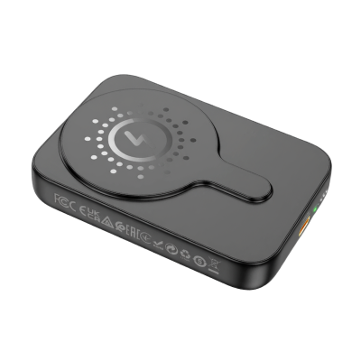 Picture of HOCO | J117A Esteem 10000mAh Magnetic Wireless Power Bank | PD 20W USB-C + 15W/10W/7.5W/5W Wireless (MagSafe 7.5W) | Type-C 18W Input | LED Power/Fast-Charge Indicator | For iPhone 12-15 & Android