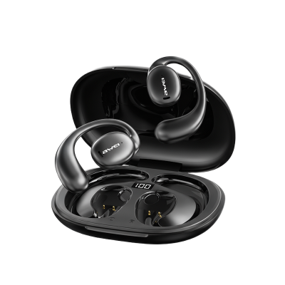 Picture of Awei | T80 Air OWS Open-Ear Wireless Earbuds | Bluetooth 5.3 (Jieli AD6973D4) | 10h Play, 9h Talk | 16mm Driver | 450mAh Case, 110mAh Buds | IPX6, Type-C, LED Display | For Android & iPhone.