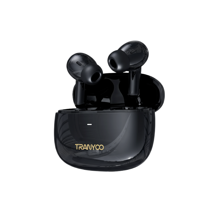 Picture of TRANYOO | T-M2 ANC+ENC TWS Wireless Earbuds | Bluetooth 5.4 (JL7006F8) | 7h Playtime, 250mAh Case | Low-Latency Game Mode | IPX4 Water Resistant | Type-C Charging | For Android & iPhone.