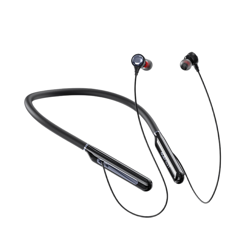 Picture of ACEFAST | N5 Neckband Bluetooth 5.4 Wireless Earphones | 30h Battery (200mAh) | 1h USB-C Fast Charge | IPX4 Splash Resistant | Skin-Friendly Silicone Neckband, Magnetic Buds | For Android & iPhone
