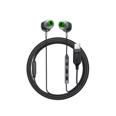 Picture of ACEFAST | L5 Type-C Wired Earphones with Mic | USB-C Digital Audio | 1.2m Braided Cable (TPE+Nylon), 18g | In-line Remote, HD Mic, Ergonomic In-Ear | For Android USB-C Phones & Tablets