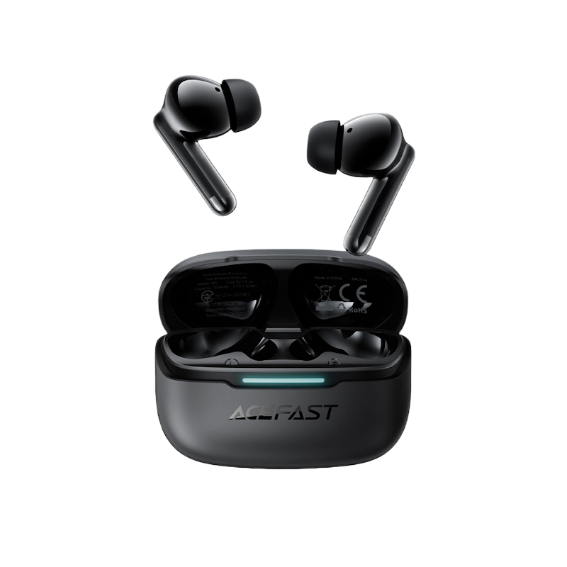 Picture of ACEFAST | W5 | Hybrid ANC ENC TWS Earbuds | Bluetooth 5.4 | 13mm Driver | 6-Mic Noise Cancelling (-52dB) | Low-Latency Game Mode | IPX4 | 30H with 500mAh Case | Fast Charge 10-min=1H | USB-C | SBC/AAC | Android & iPhone