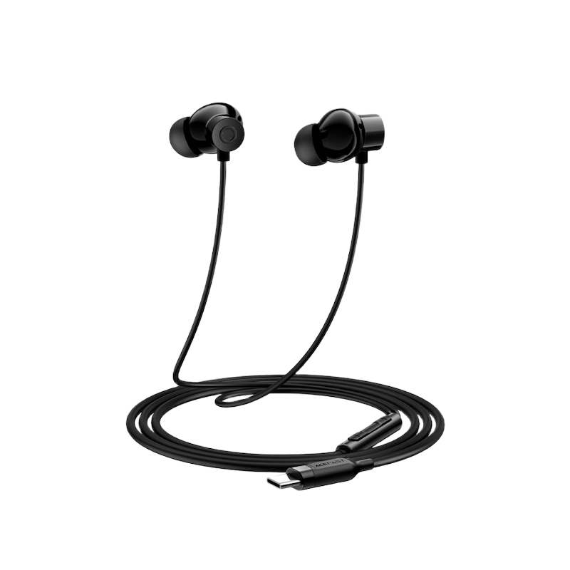 Picture of ACEFAST | L10 | USB-C Wired In-Ear Earphones with Mic | 13mm Dynamic Driver | 1.2m Silicone Cable | 16g Lightweight | ABS + Aluminum Build | CE/RoHS/FCC | Clear Bass & Calls | Type-C Earphone for Android & iPhone 15