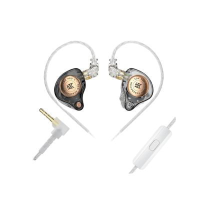 Picture of KZ | EDX Pro 2 | Wired In-Ear Monitor (IEM) with Mic | 10mm Super Linear Dynamic Driver, 24Ω, 107dB | Detachable 0.75mm 2-Pin Cable, 3.5mm Plug | Clear Bass for Music & Gaming.
