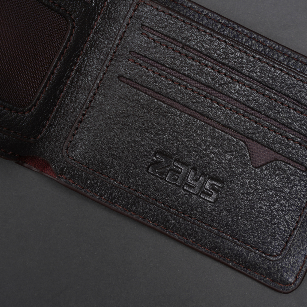 Picture of ZAYS Handcrafted Crocodile Embossed Leather Bifold Wallet for Men & Women – Premium Genuine Leather Slim Short Wallet | Durable, Stylish, Lightweight & Compact | Best Quality Leather Wallet in Bangladesh