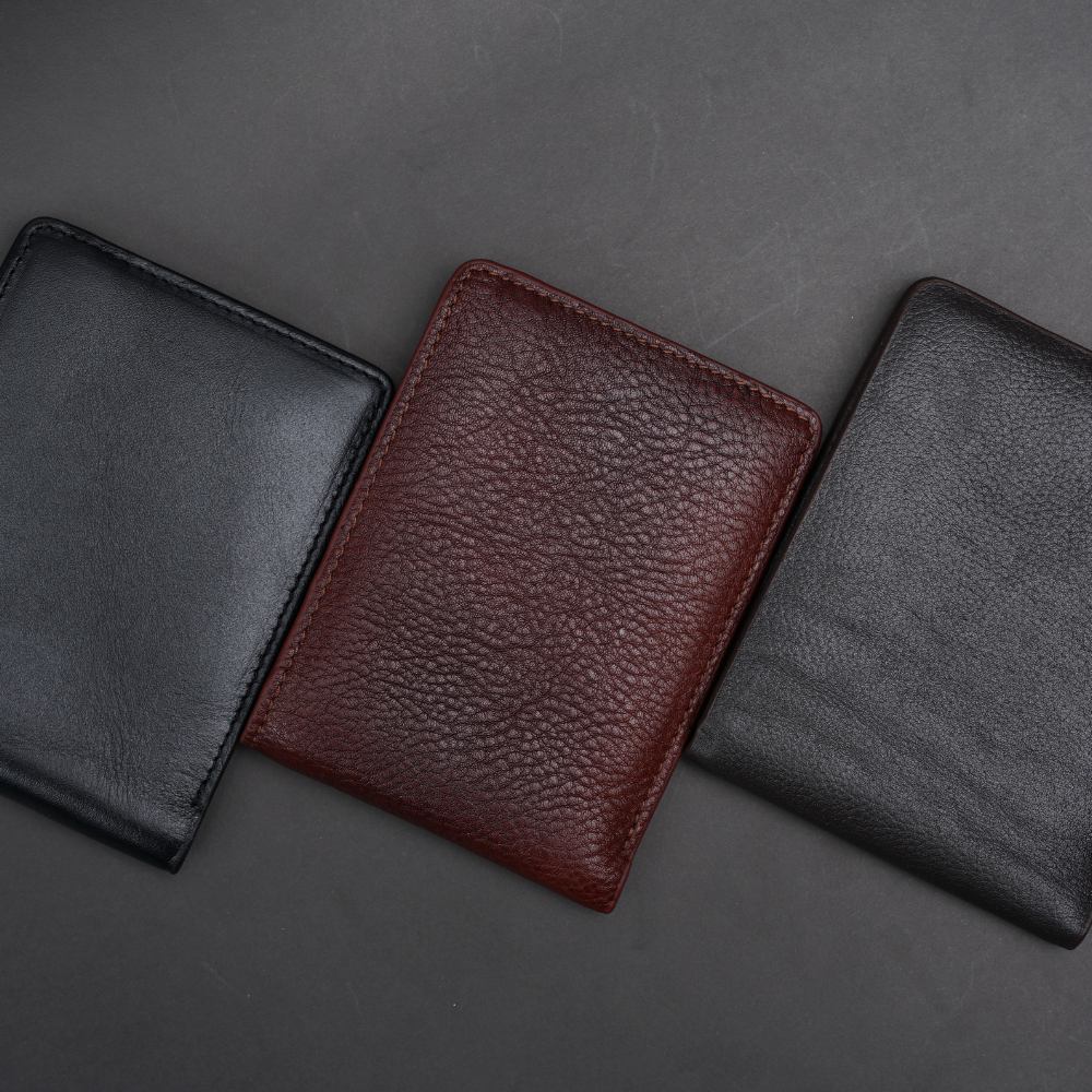 Picture of ZAYS Premium Handcrafted Leather Bifold Wallet for Men & Women | Slim, Stylish & Durable Short Wallet | Genuine Eco-Friendly Cowhide | 4 Card Slots, 2 Cash Compartments, ID Slot | Gift-Ready Box | Best Leather Wallet in Bangladesh