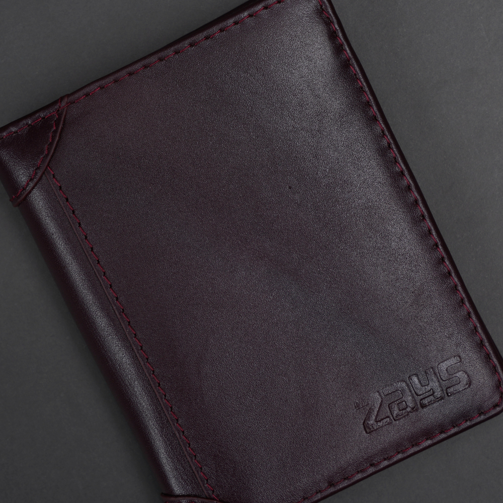 Picture of ZAYS Premium Handcrafted Genuine Leather Slim Bifold Wallet for Men & Women – Eco-Tanned Full Grain Leather, Compact 3.7”×4.7”×0.7”, Stylish Durable Everyday Wallet with Card, Cash, SIM & Memory Slots – Best Gift in Bangladesh