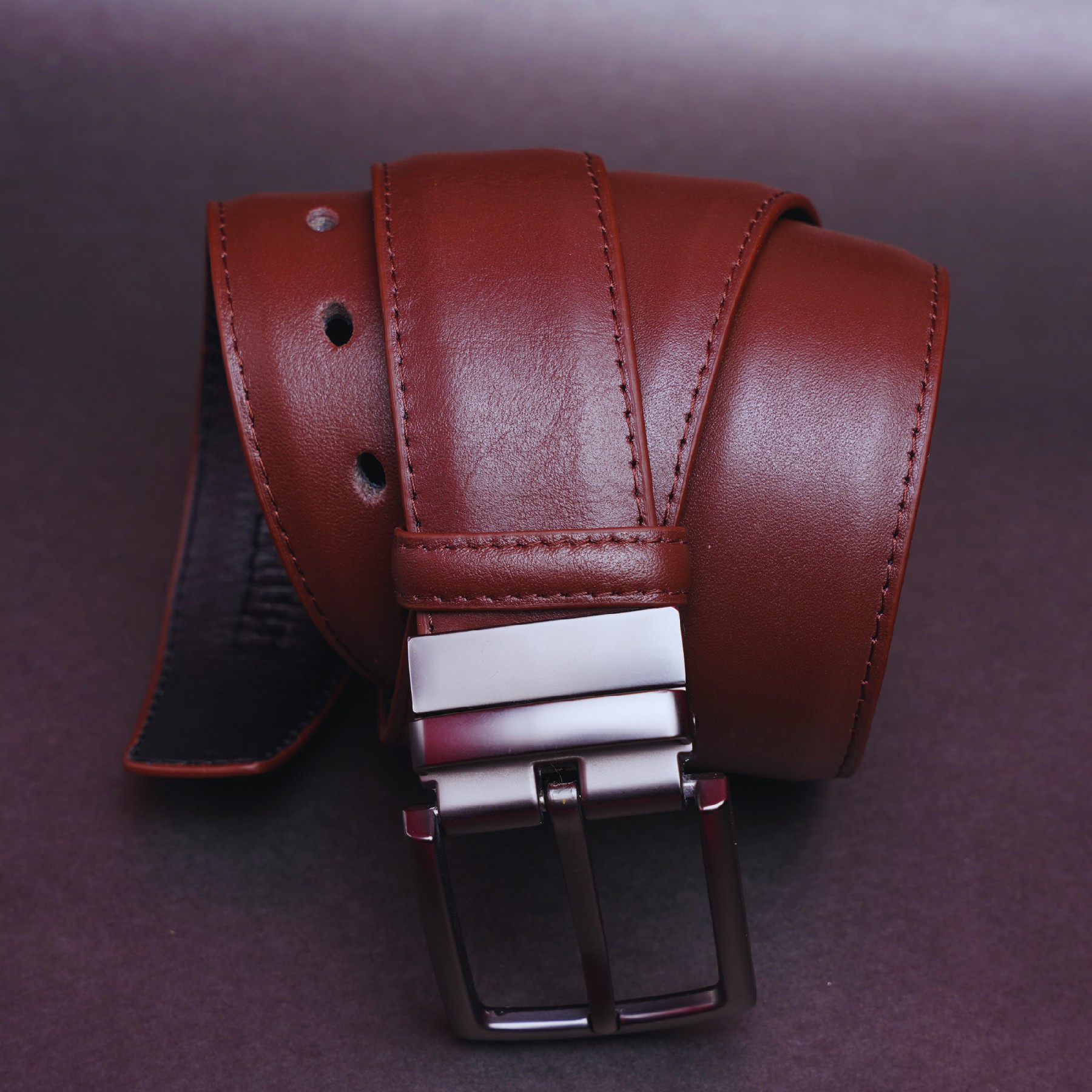 Picture of ZAYS Reversible Men’s Leather Belt – Premium Full-Grain Cowhide, Handcrafted in Bangladesh, Adjustable Waist, Rust-Free Buckle, Ideal for Office Wear, Jeans, Traditional Attire, Business Travel, Events & Everyday Use, Comes with Elegant Presentation Box