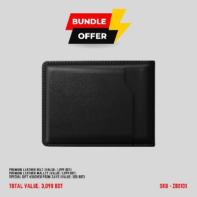 Picture of ZAYS Special Bundle: Premium Leather Belt, Wallet & Exclusive 500 TK Gift Voucher | Limited Time Deal & Stock | Huge Savings on Quality Leather Accessories