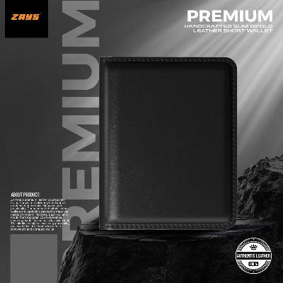 Picture of Zays Premium Leather Super Slim Card Holder Mini Wallet Handcrafted Durable Stylish Compact Wallet for Men And Women | Credit And Debit Card Holder Slim Wallet for Travel And Everyday Use (Black)