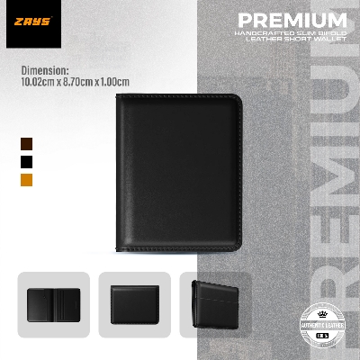 Picture of Zays Premium Leather Super Slim Card Holder Mini Wallet Handcrafted Durable Stylish Compact Wallet for Men And Women | Credit And Debit Card Holder Slim Wallet for Travel And Everyday Use (Black)