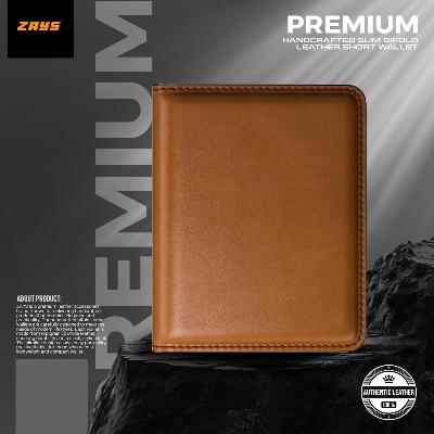 Picture of Zays Premium Leather Super Slim Card Holder Mini Wallet Handcrafted Durable Stylish Compact Wallet for Men And Women | Credit And Debit Card Holder Slim Wallet for Travel And Everyday Use (Brown)