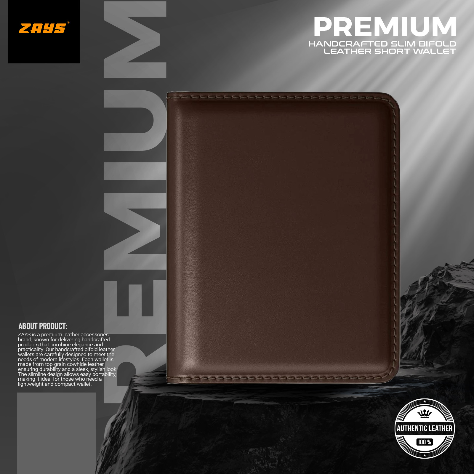Picture of Zays Premium Leather Super Slim Card Holder Mini Wallet Handcrafted Durable Stylish Compact Wallet for Men And Women | Credit And Debit Card Holder Slim Wallet for Travel And Everyday Use