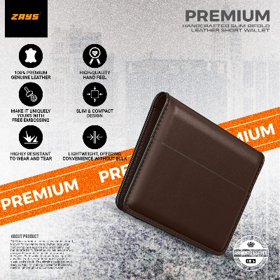 Picture of Zays Premium Leather Super Slim Card Holder Mini Wallet Handcrafted Durable Stylish Compact Wallet for Men And Women | Credit And Debit Card Holder Slim Wallet for Travel And Everyday Use