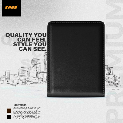 Picture of Zays Handcrafted Premium Leather Bifold Wallet – Slim, Durable & Stylish Short Wallet for Men & Women – Top-Grain Leather, Compact & Lightweight