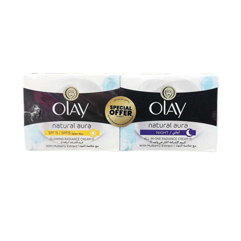 Picture of Olay Natural Aura Natural Day and Night Cream Combo Pack (Thailand)