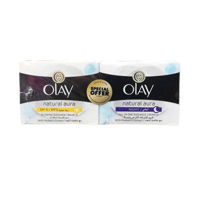 Picture of Olay Natural Aura Natural Day and Night Cream Combo Pack (Thailand)